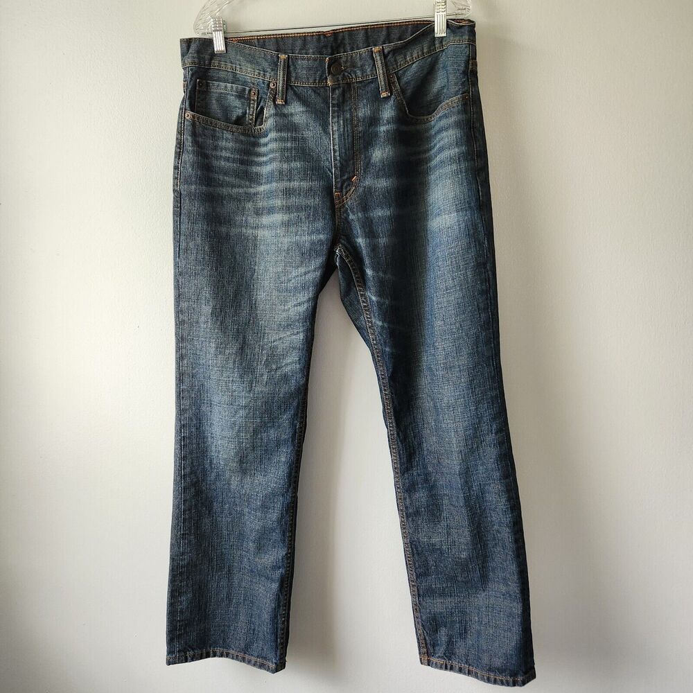 Levi's 559 Jeans Men's Size 36x32 (Actual 37x31) Relaxed Straight Fit Blue Denim